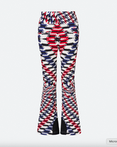 Twisted Houndstooth High-Waist Aurora Flare Ski Pant