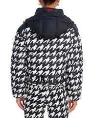 Houndstooth Moment Puffer Jacket