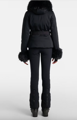 Giselle Plush-Trimmed Stretch Shell Down Ski Jacket