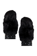 Hill Faux Fur Ski Mitten