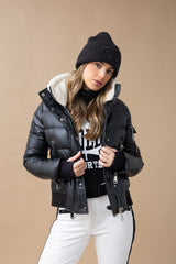 Allegra Vegan Leather Bomber jacket