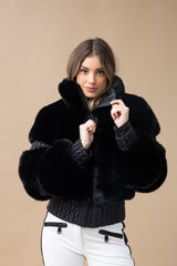 Furry Faux Fur Ski Jacket