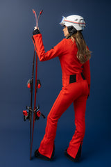Angela Italian Ski Suit Red