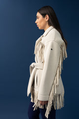 Beige Apres Ski con Cinturón