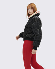 Reversible Metallic Shearling Jacket