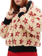 Reversible Metallic Shearling Jacket